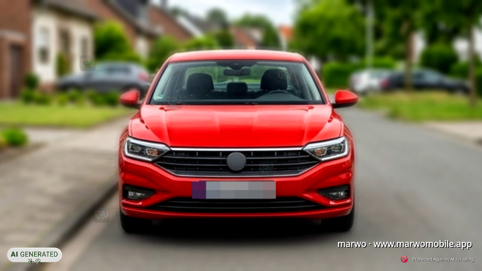 Fahrzeugfoto Heck — Kennzeichen anonymisiert